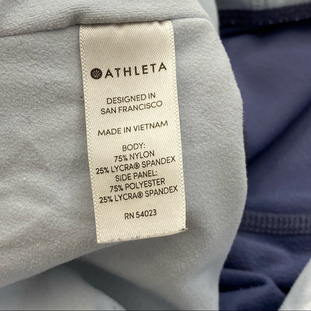 Athleta Womens Leggings Salutation Colorblock Asymmetrical Gray Ivory Size XL - Picture 11 of 14